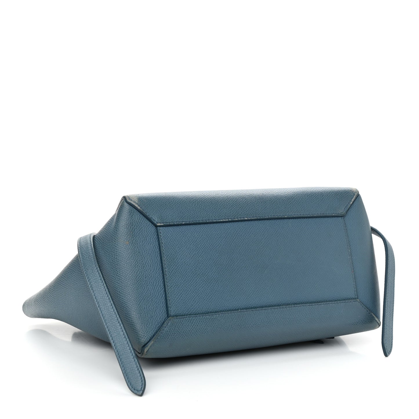 Grained Calfskin Mini Belt Bag Slate Blue