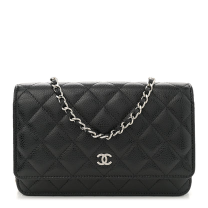 Chanel Caviar Quilted Wallet on Chain WOC Black 1 of 11