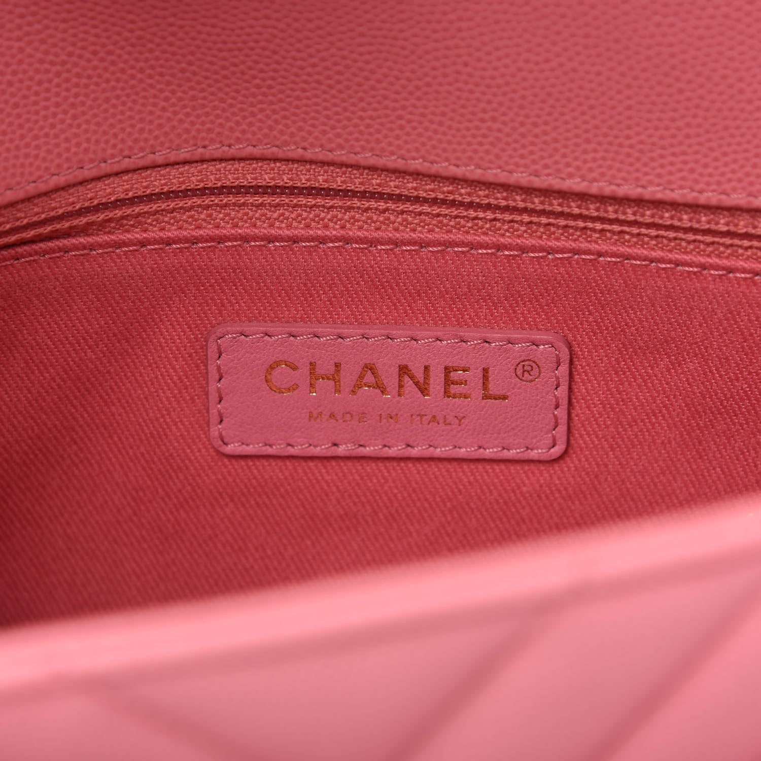 Chanel Caviar Chevron Quilted Small Coco Handle Flap Pink 8 of 10