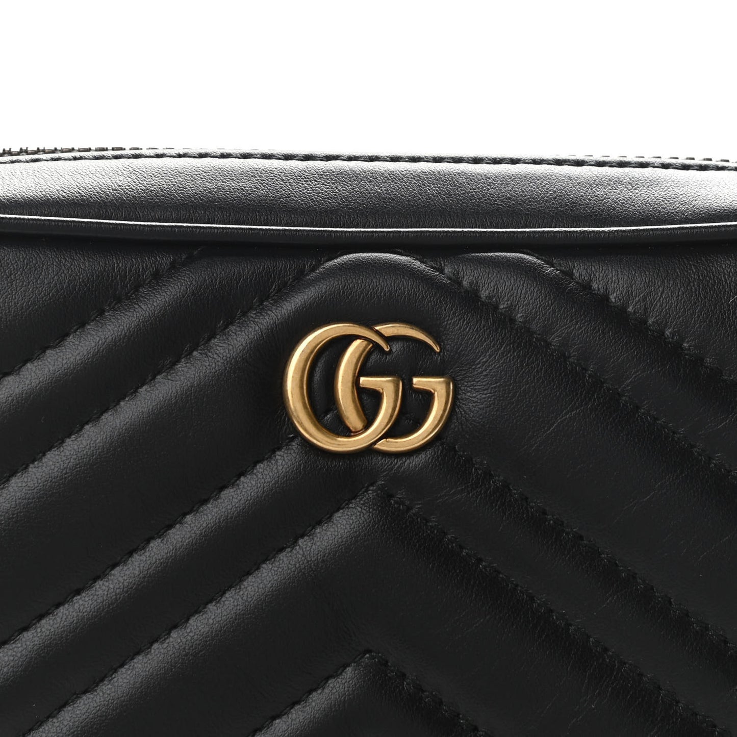 Calfskin Matelasse Mens GG Marmont Belt Bag 80 32 Black