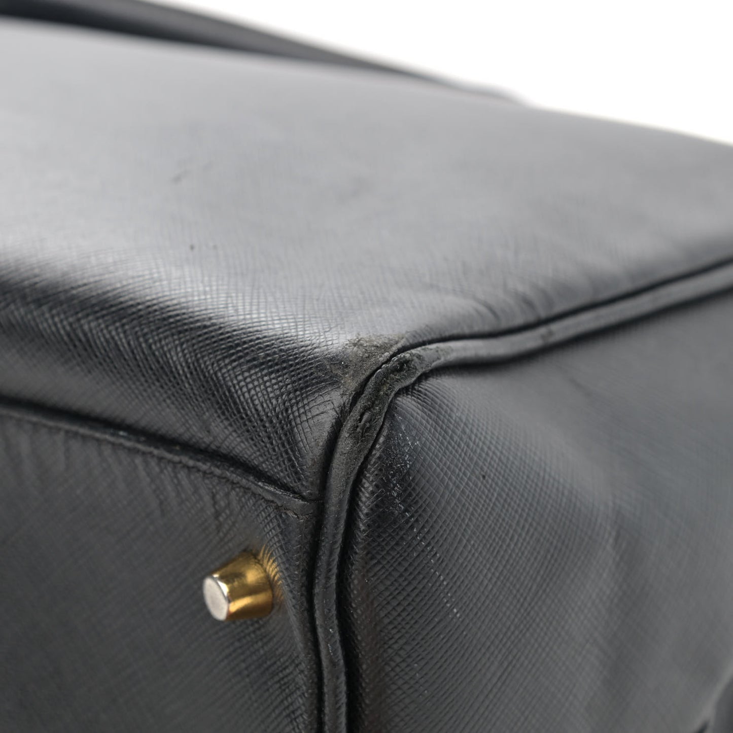 Saffiano Large Galleria Double Zip Tote Black