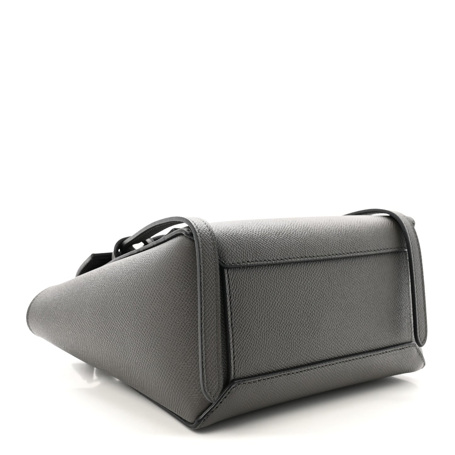 Grained Calfskin Nano Belt Bag Grey