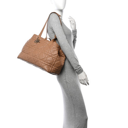 Christian Dior Calfskin Macrocannage Large Toujours Tan 2 of 15