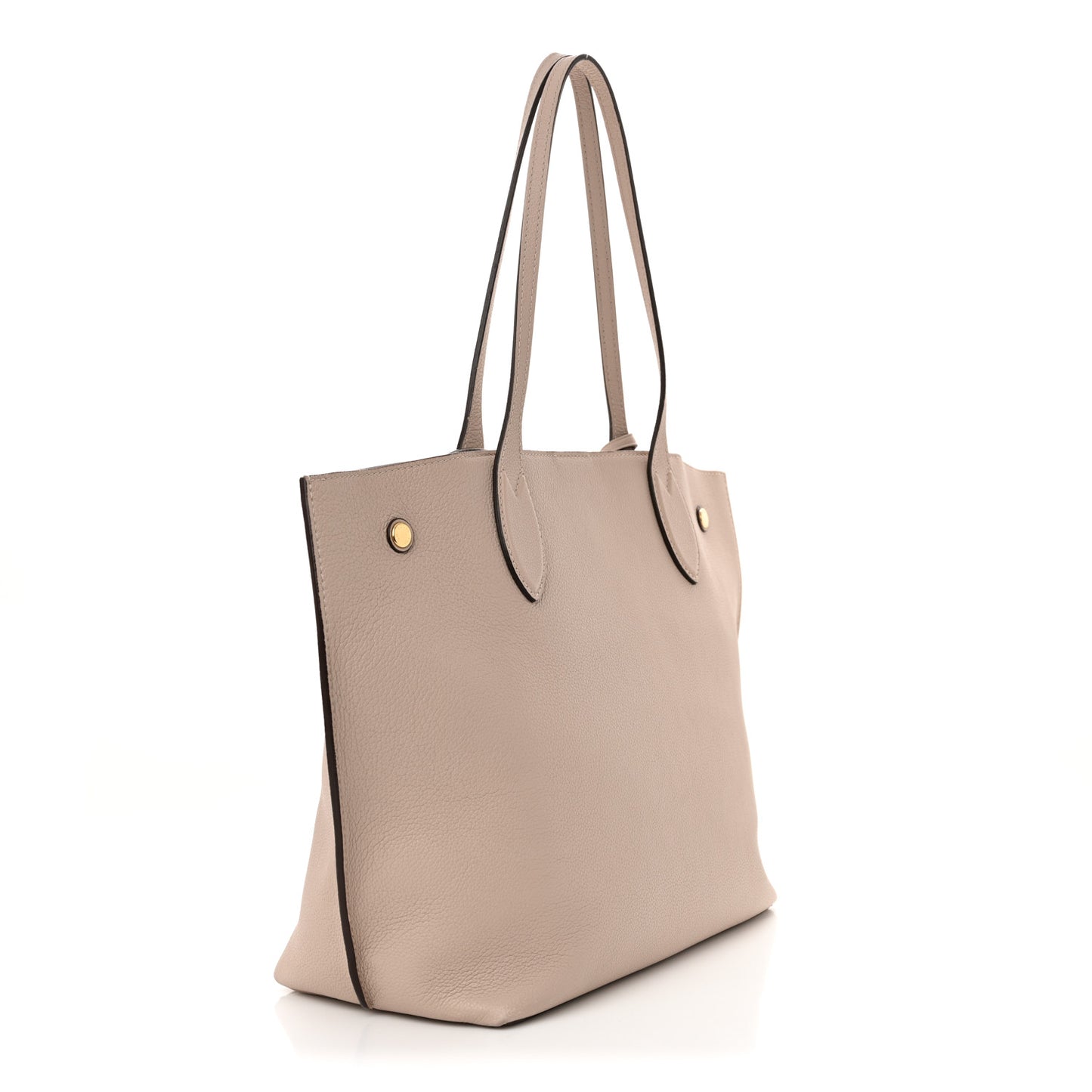 Calfskin Lockme Go Tote Greige