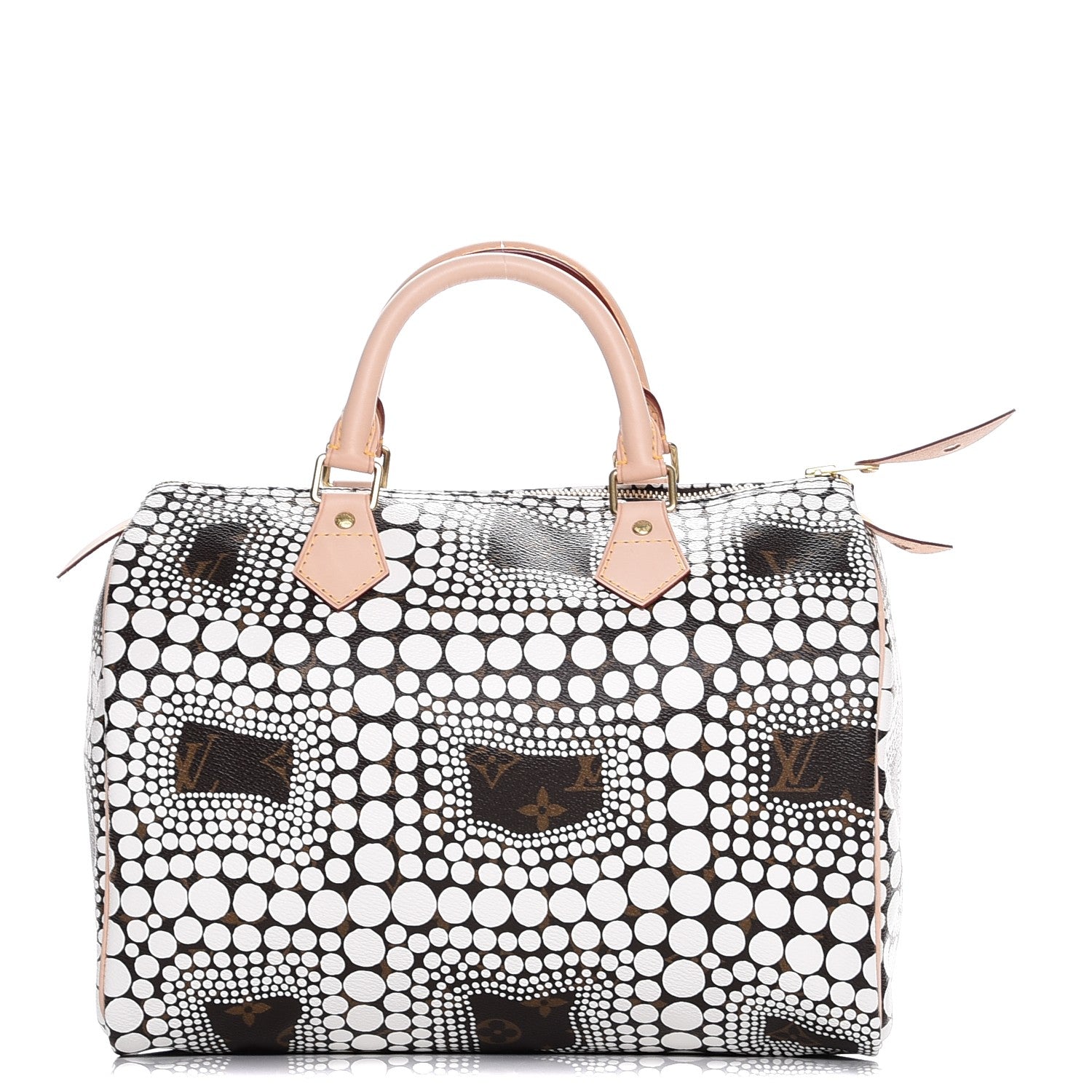 Louis Vuitton Monogram Kusama Town Speedy 30 White 1 of 7