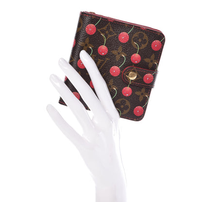 Louis Vuitton Monogram Cerises Compact Zippe Wallet 2 of 10