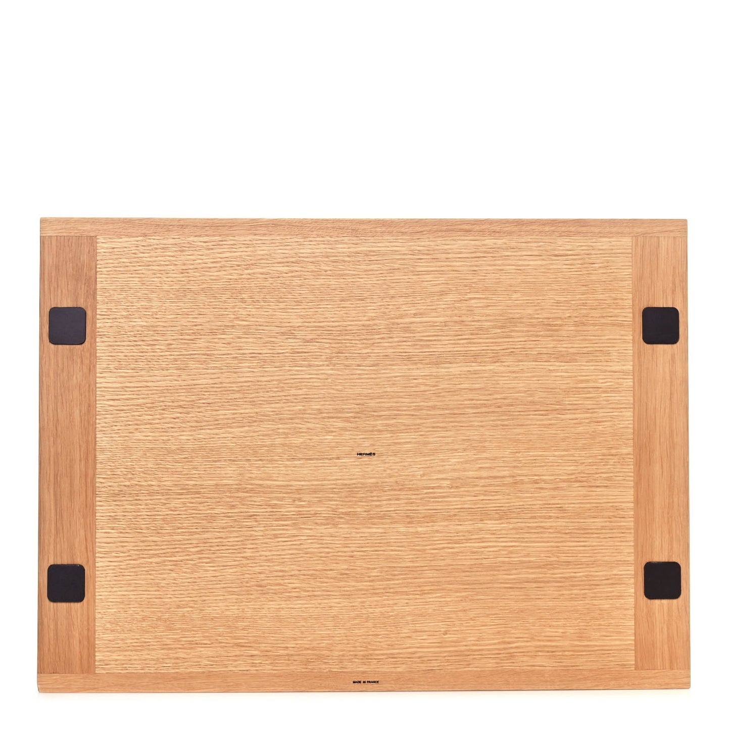 Natural Oak Wood Hunter Cowhide Medium Etriviere Tray Natural Ebene