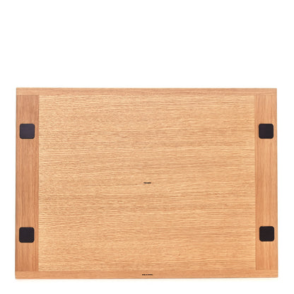 Hermes Natural Oak Wood Hunter Cowhide Medium Etriviere Tray Natural Ebene 3 of 7