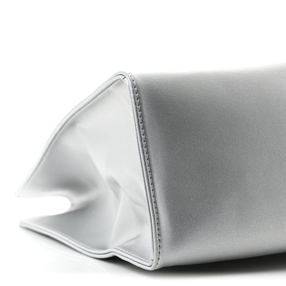 Telfar Metallic Vegan Leather Medium Shopping Bag Silver 8 of 9