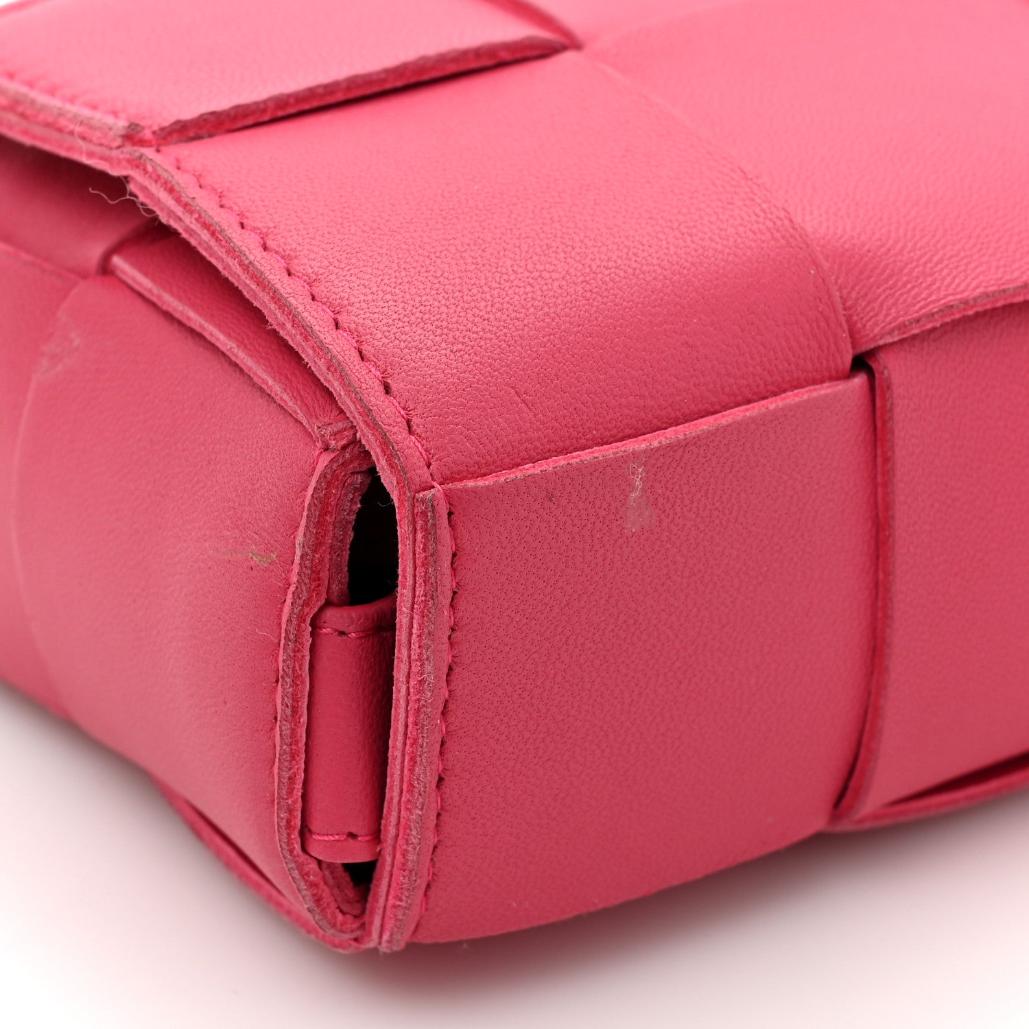 Bottega Veneta Lambskin Maxi Intrecciato Extra Mini Cassette Crossbody Bag Bon Bon 11 of 12