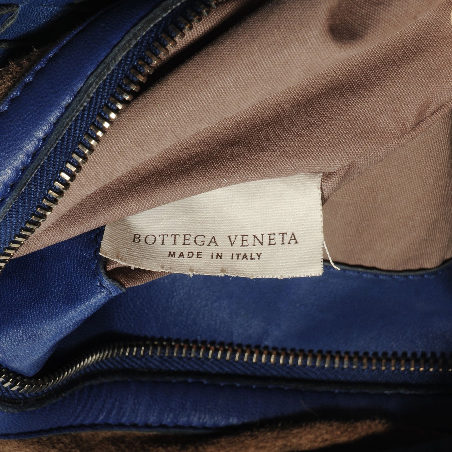 Nappa Intrecciato Large Belly Veneta Hobo Sapphire