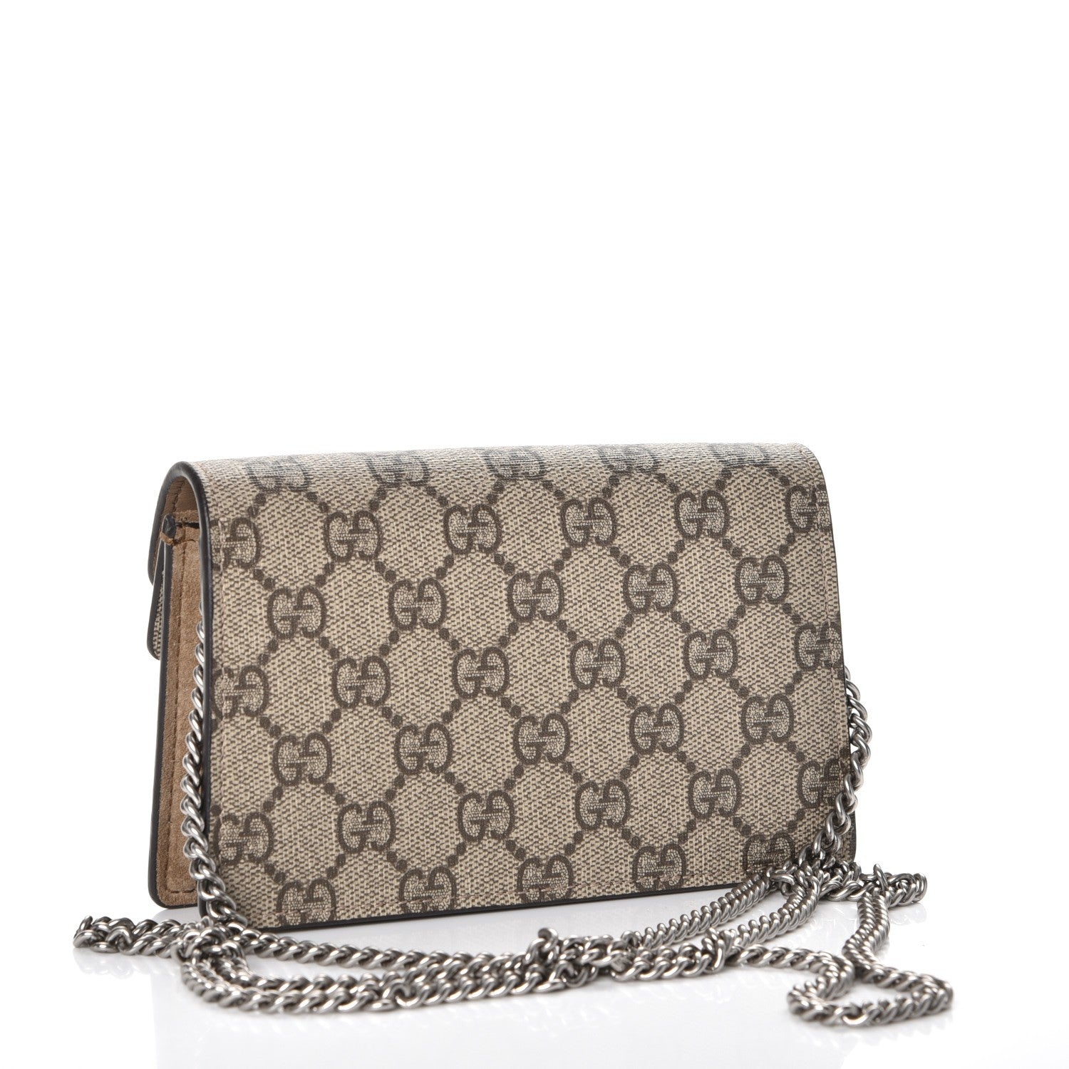Gucci GG Supreme Monogram Super Mini Dionysus Shoulder Bag Taupe 4 of 9