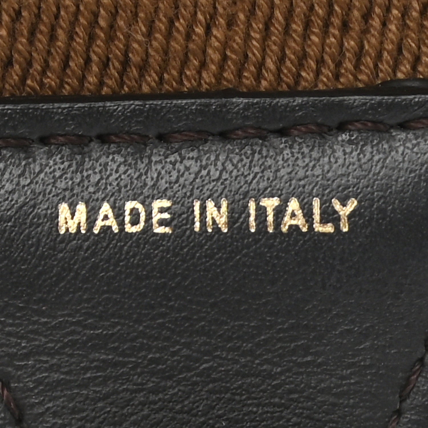 Fendi Ribbon Vitello Century FF 1974 Flat Studded Strap You Fango Marrone Ebano 5 of 5