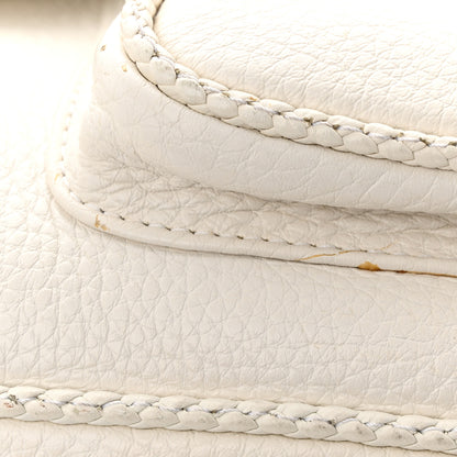 Christian Dior Calfskin Braided Gaucho Double Saddle Bag White 11 of 18