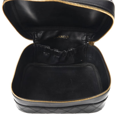 Chanel Lambskin Vanity Cosmetic Case Black 5 of 13