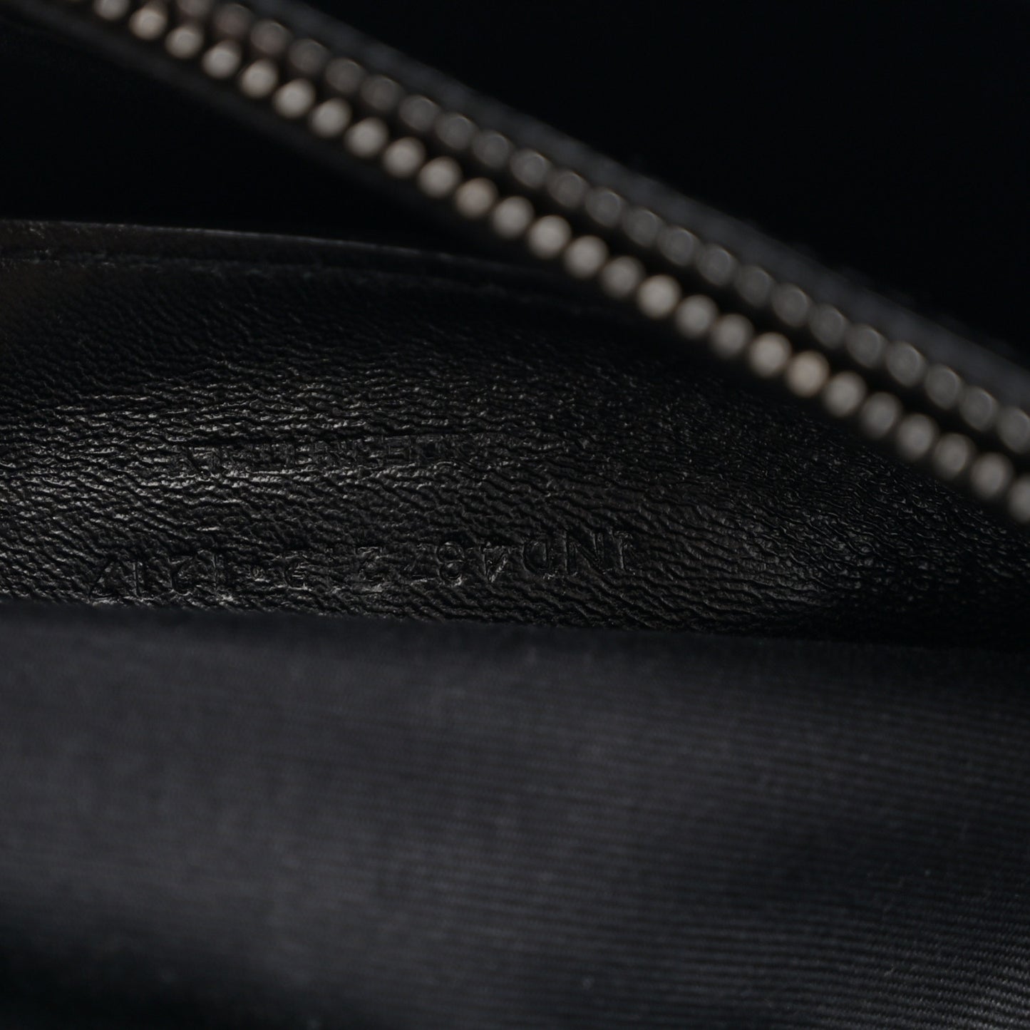 Sheepskin Matelasse Chevron Monogram Large College Satchel Black