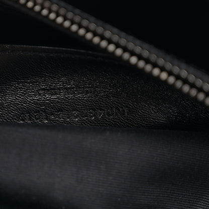 Saint Laurent Sheepskin Matelasse Chevron Monogram Large College Satchel Black 7 of 13