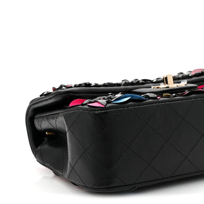 Chanel Lambskin Crystal Mini Rectangular Flap Black Multicolor 9 of 11