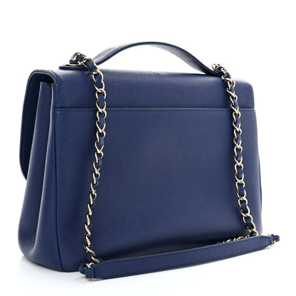 Chanel Caviar Quilted Large Business Affinity Flap Blue 3 of 11