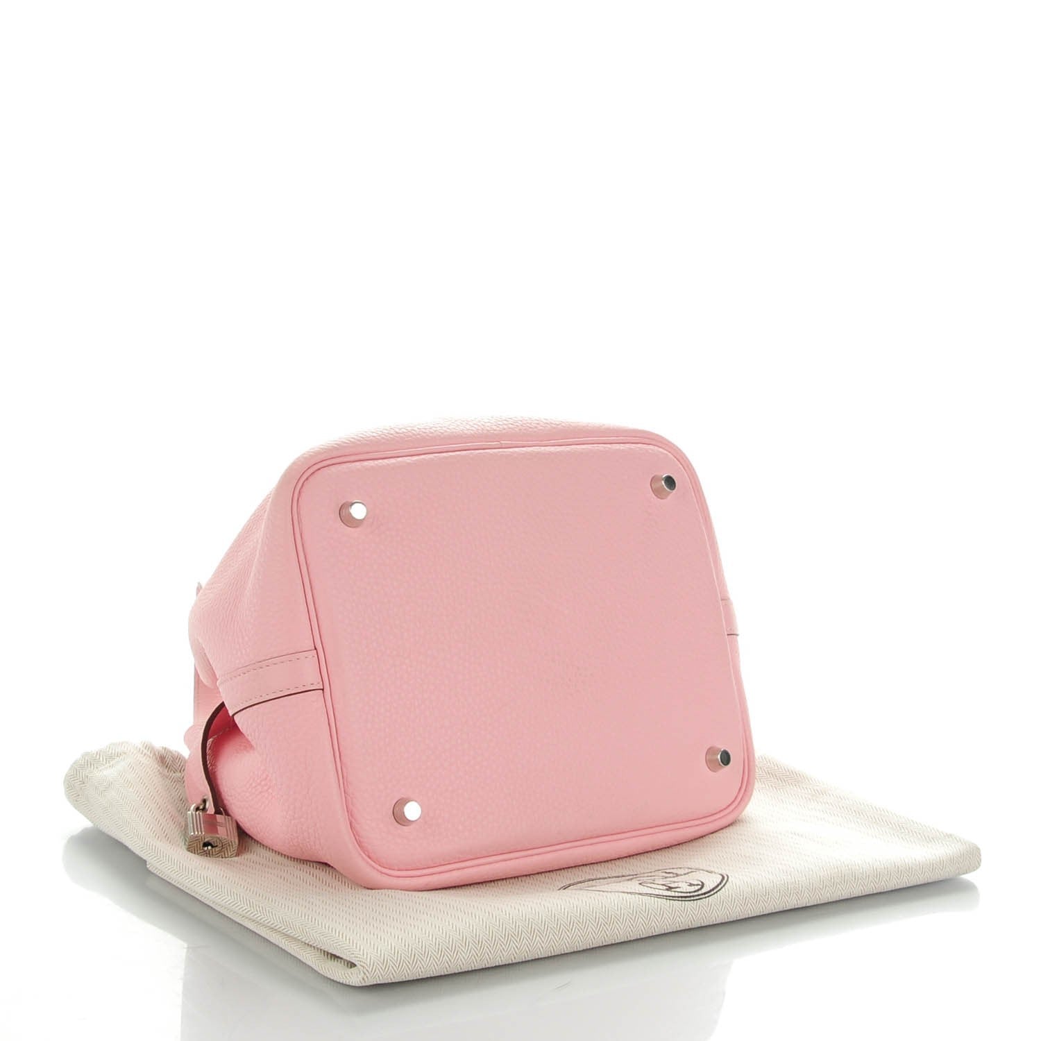 Hermes Taurillon Clemence Picotin Lock 22 MM Rose Sakura 4 of 8