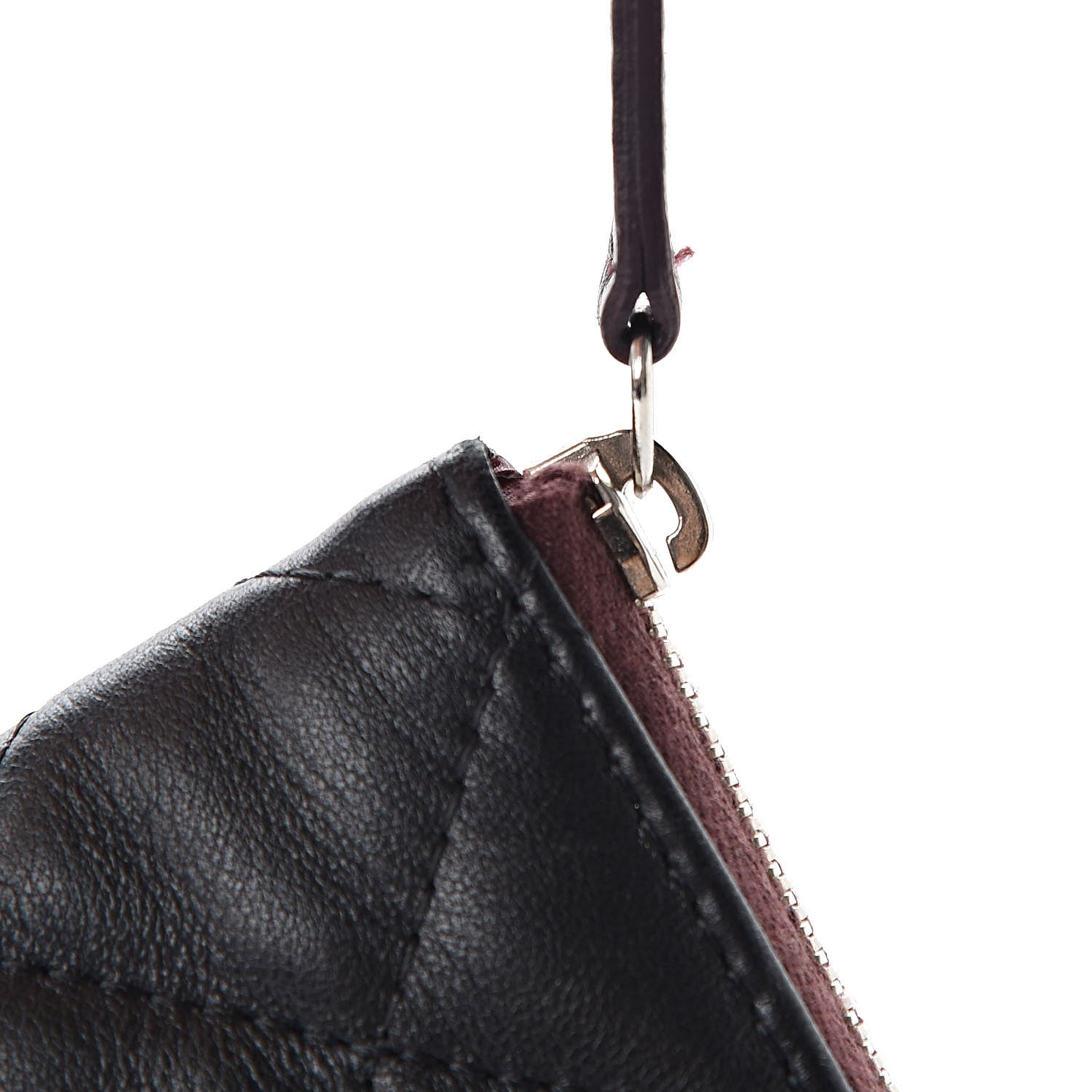 Chanel Lambskin Quilted Medium Cosmetic Case Black 8 of 8
