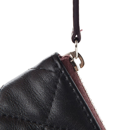 Chanel Lambskin Quilted Medium Cosmetic Case Black 8 of 8