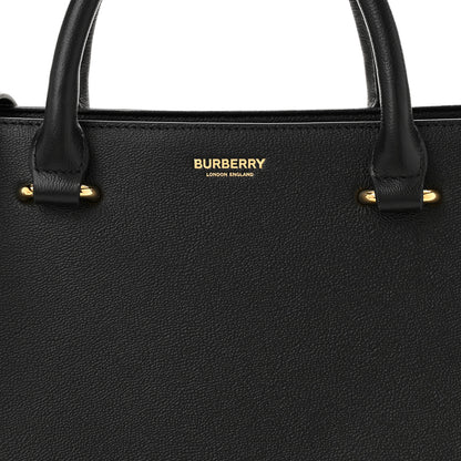 Burberry Calfskin Mega Check Small Banwell Tote Black 8 of 10