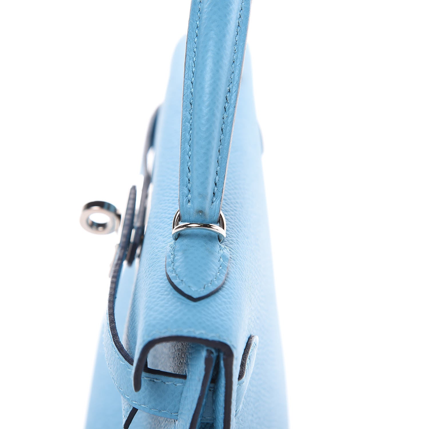 Hermes Epsom Mini Kelly Sellier 20 Bleu Du Nord 22 of 28