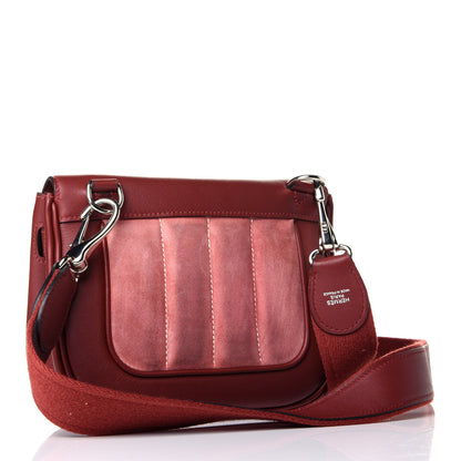 Hermes Swift Veau Doblis Mini Sac Berline 21 Rouge H Rose Indienne 3 of 8