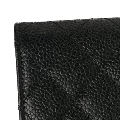 Chanel Caviar Quilted Flap Card Holder Black 24 of 25