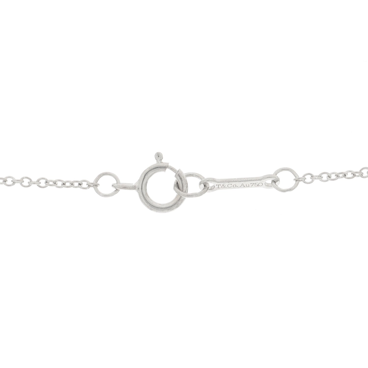 Tiffany 18K White Gold Diamond Mini Paloma Picasso Loving Heart Pendant Necklace 4 of 6