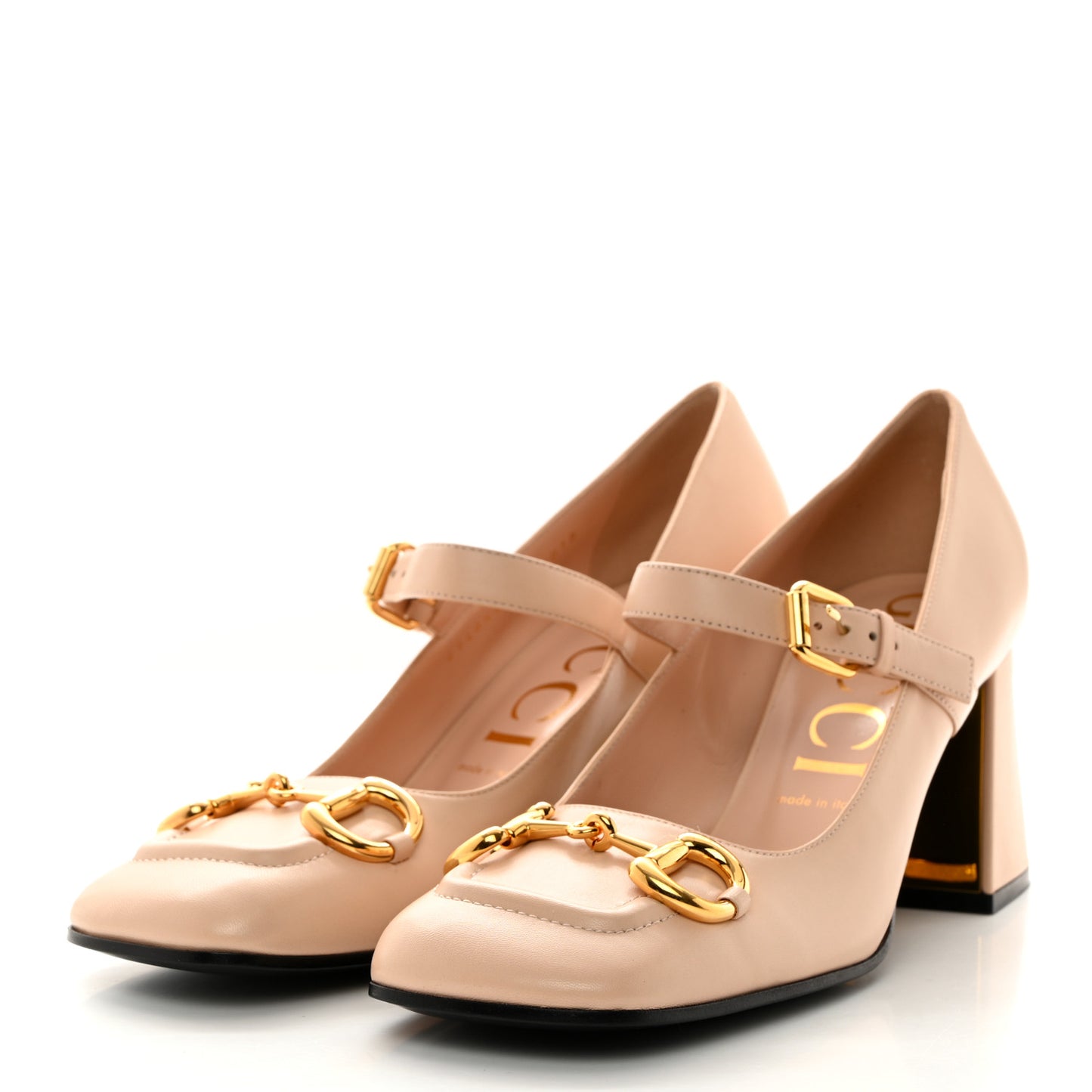 Malaga Kid Womens Horsebit Mid-Heel Mary Jane Pumps 41 Skin Rose