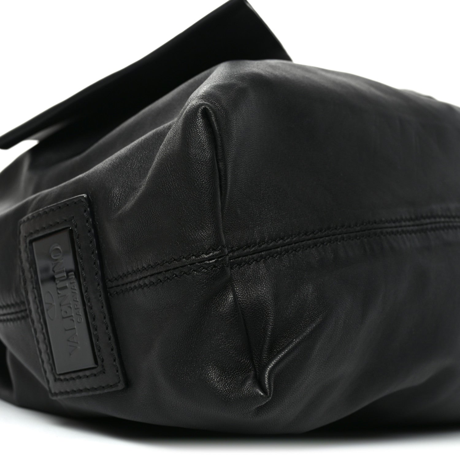 Valentino Garavani Nappa Premier Bow Hobo Black 8 of 9