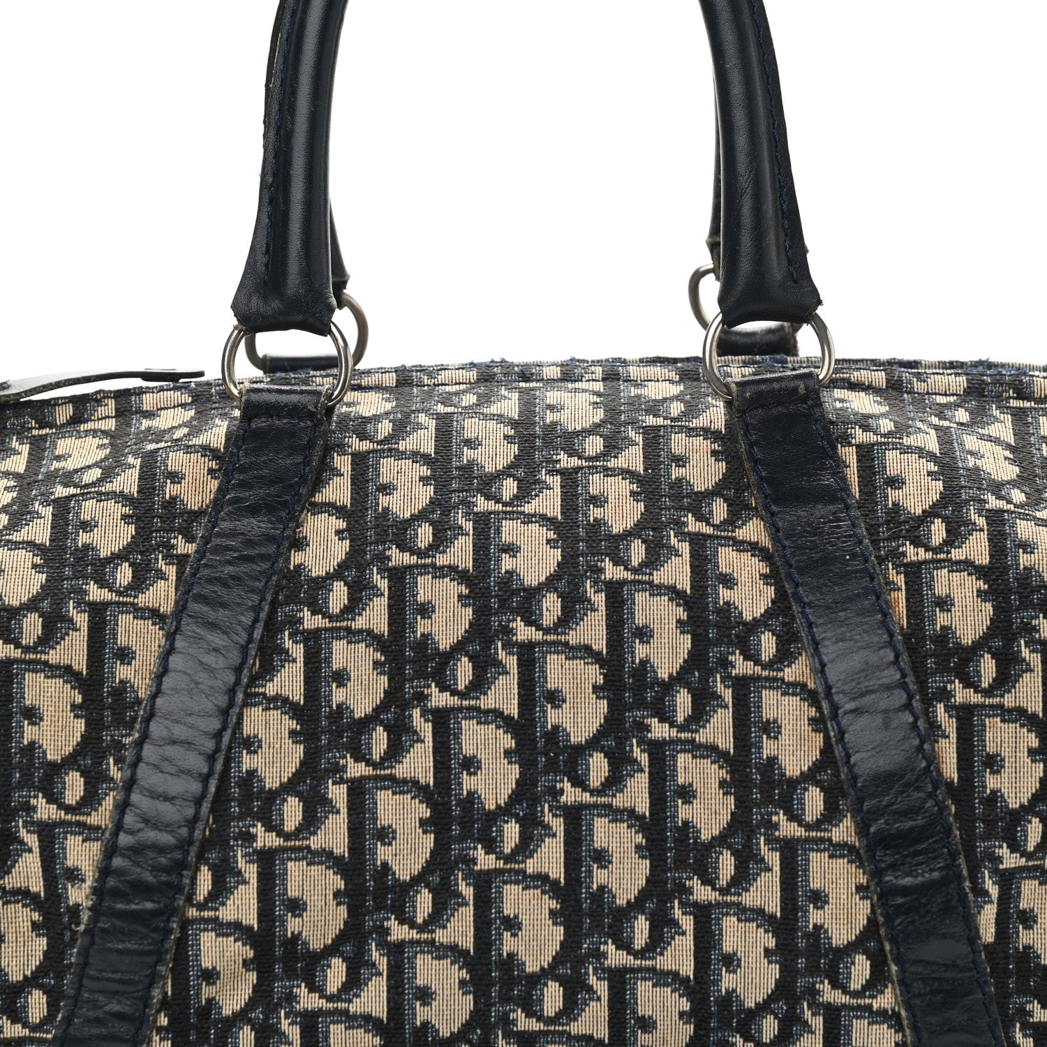 Christian Dior Monogram Boston Navy Blue 6 of 16