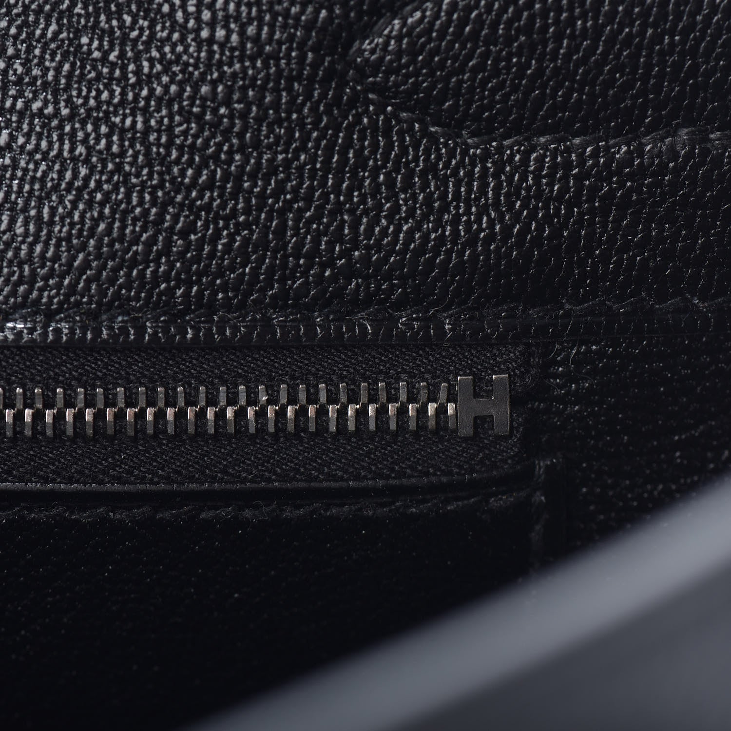 Hermes Taurillon Novillo Shiny Niloticus Crocodile Birkin Touch 30 Black Bleu Marine 22 of 29