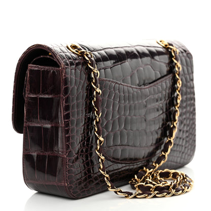 Chanel Alligator Medium Double Flap Purple 3 of 22