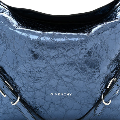 Givenchy Metallic Calfskin Medium Voyou Bag Navy 8 of 10