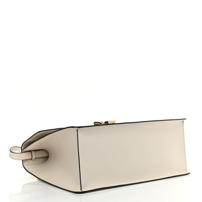 Gucci Calfskin Maxi Sylvie Top Handle Bag White 4 of 12