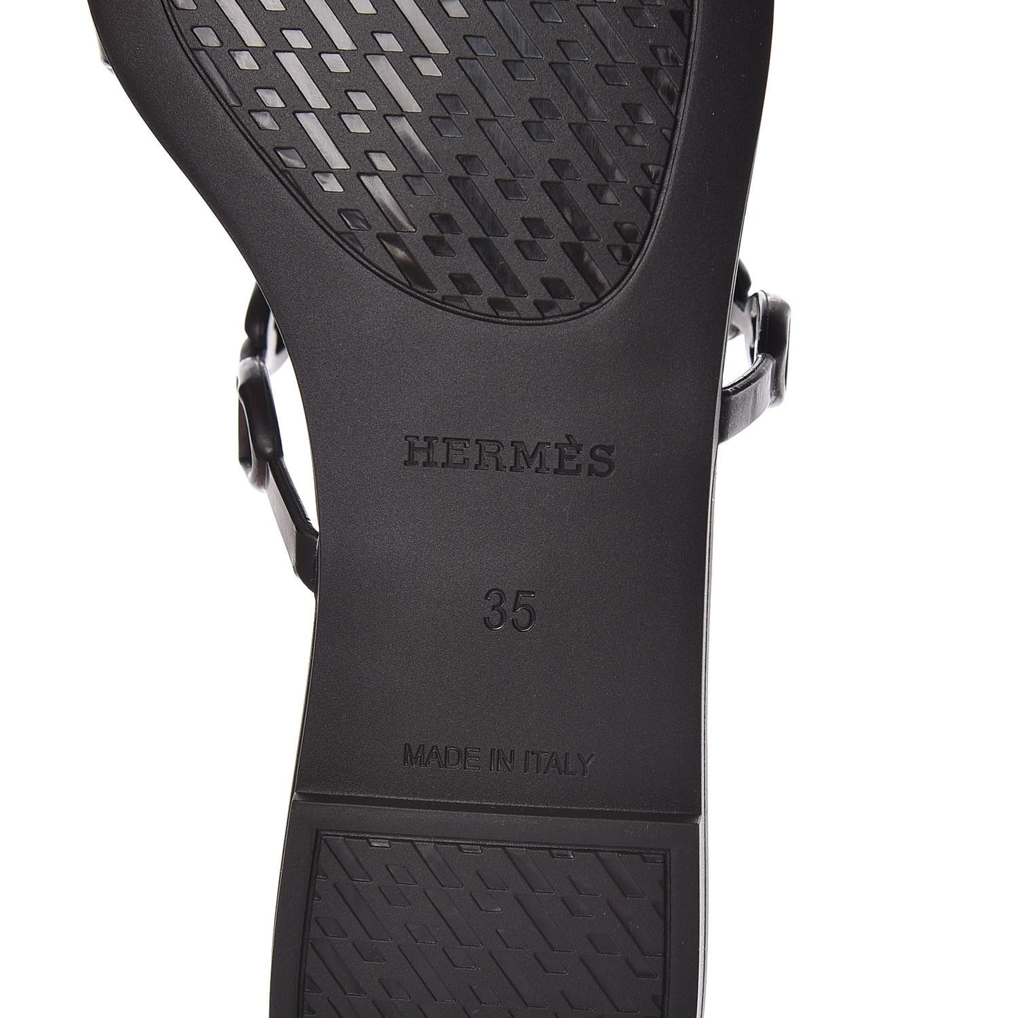 Rubber Chaine d'Ancre Rivage Sandals 35 Black