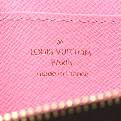 Louis Vuitton Damier Ebene 2022 Christmas Animation Paris Zippy Coin Purse Pink 6 of 7