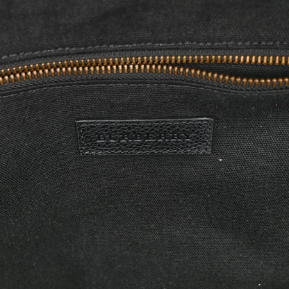 Burberry Mega Check Calfskin Abbeydale Simple Backpack Black Camel 7 of 12