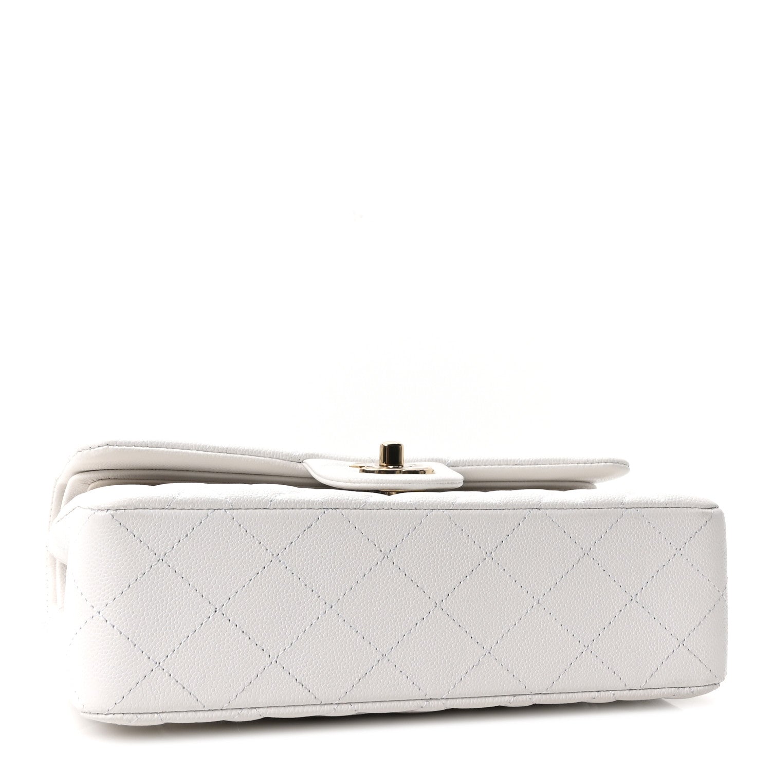 Chanel Caviar Quilted Small Double Flap White 4 of 10