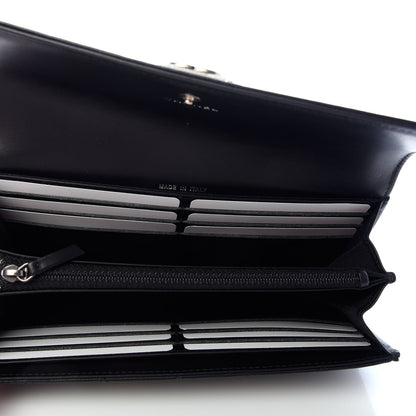 Chanel Calfskin Quilted Large Boy Gusset Flap Wallet Black 5 of 8