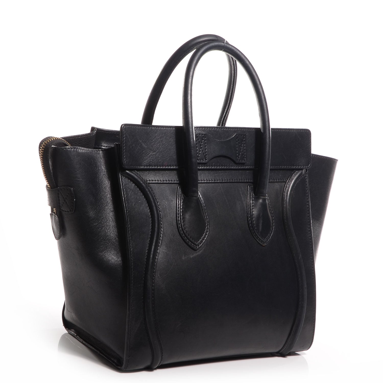 Celine Smooth Calfskin Mini Luggage Black 3 of 9