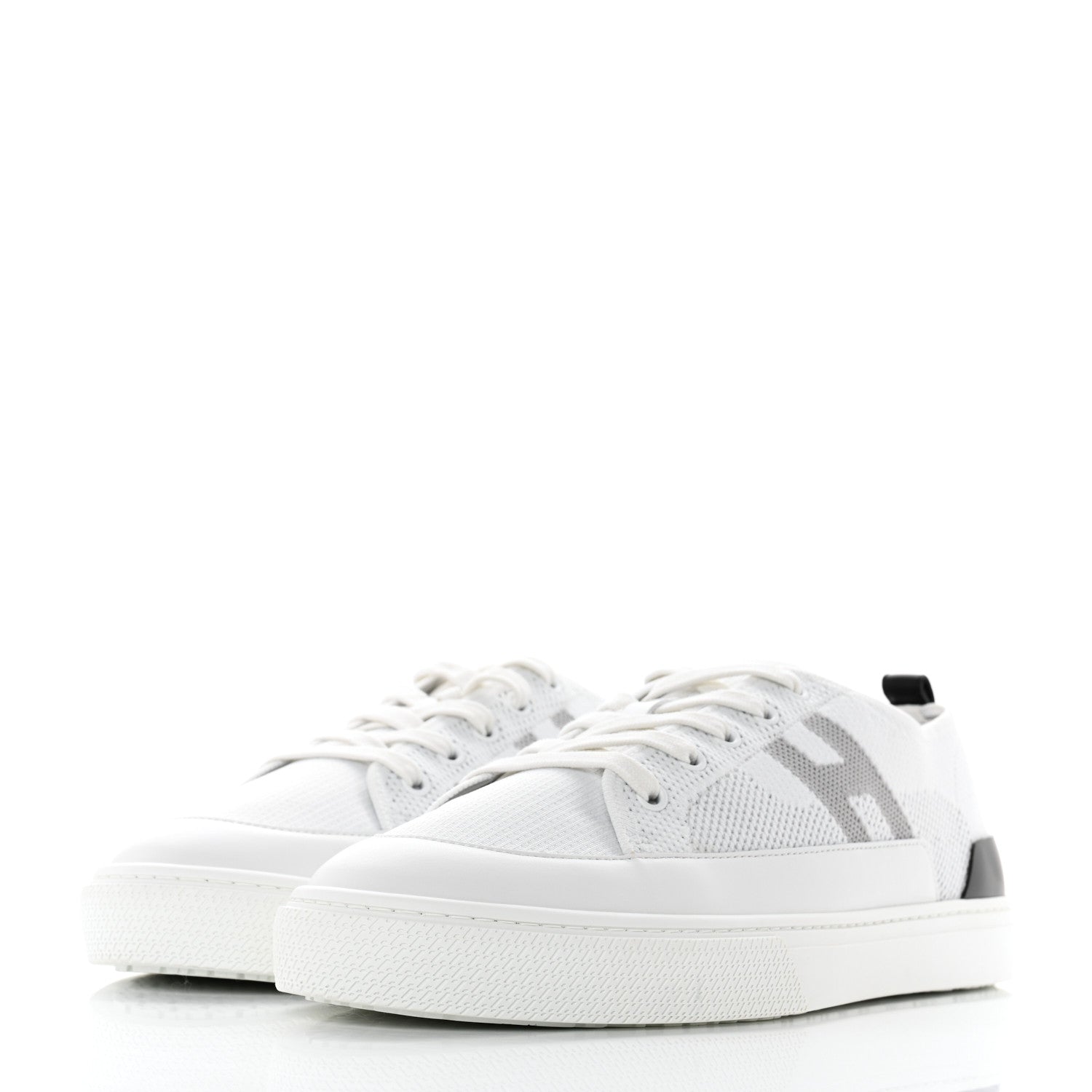 Hermes Calfskin Deep Sneakers 44 White Multicolor 3 of 10
