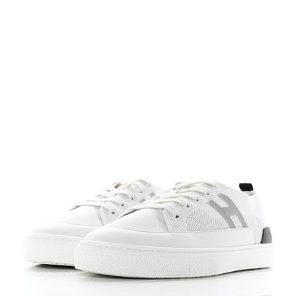 Hermes Calfskin Deep Sneakers 44 White Multicolor 3 of 10