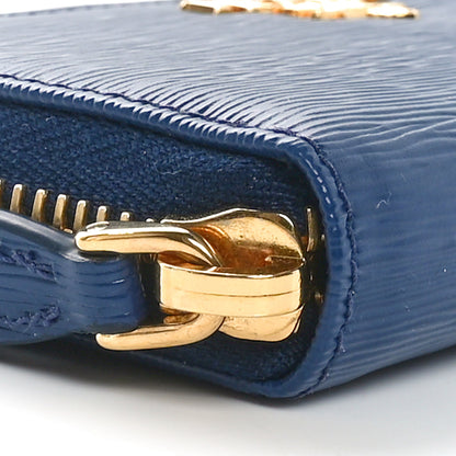 Prada Vitello Move Zip Around Key Holder Bleutte 10 of 12