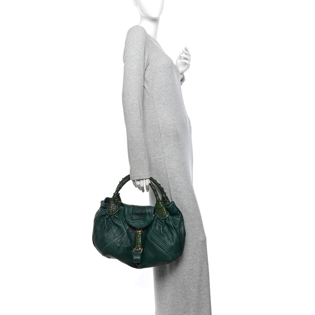Fendi Nappa Nuvolata Spy Green 2 of 10