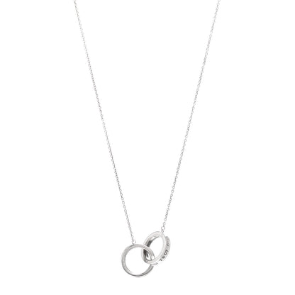 Tiffany Sterling Silver 1837 Interlocking Circles Pendant Necklace 1 of 4