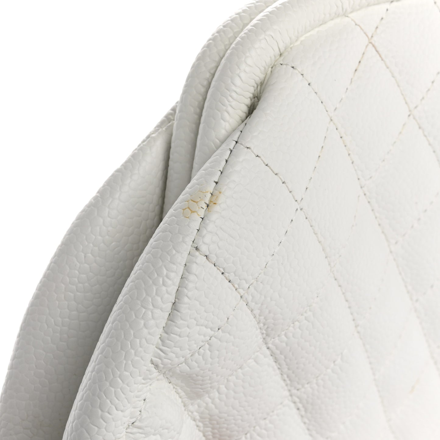 Caviar Quilted Timeless Clutch White